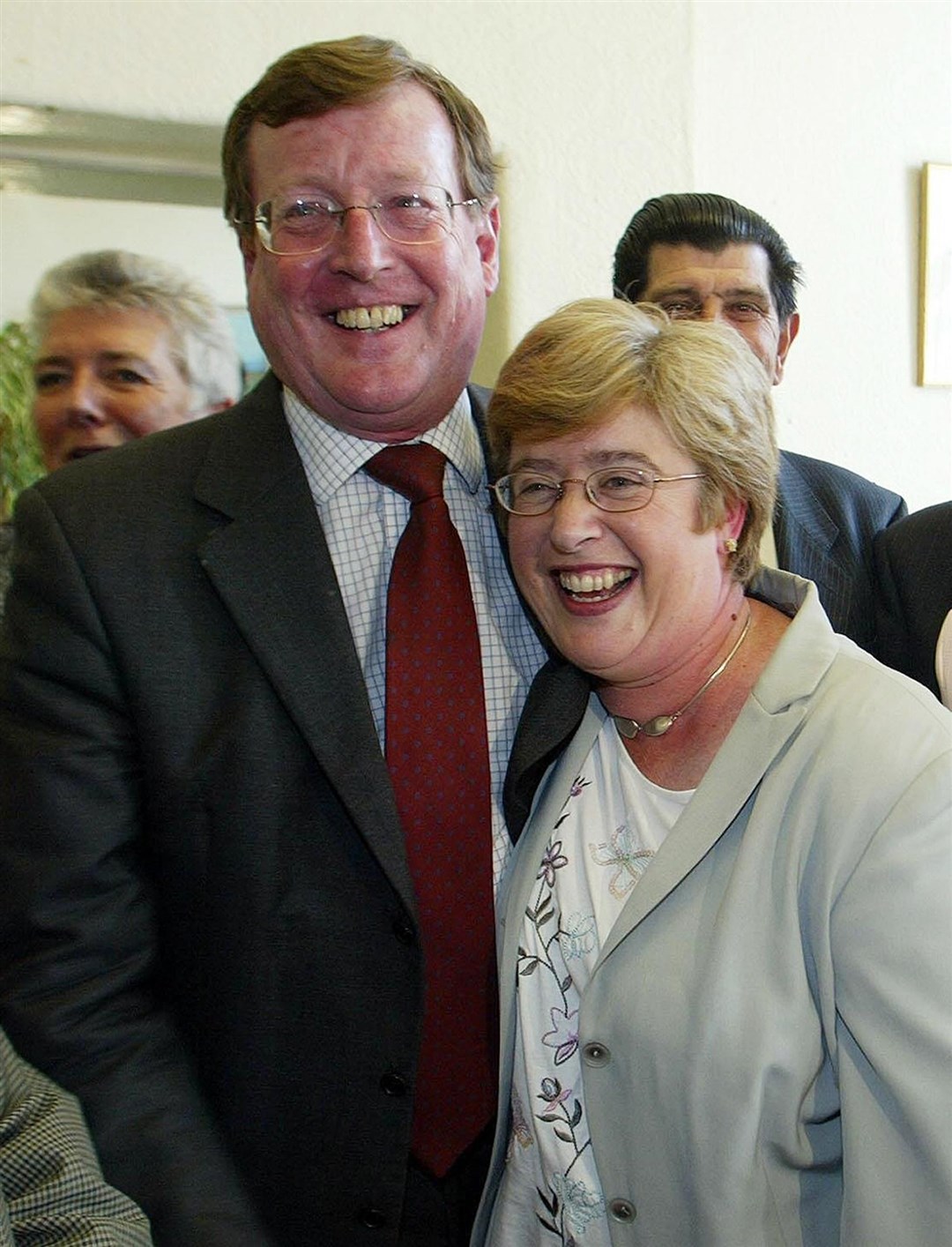 Ulster Unionist leader David Trimble with his wife Daphne (Paul Faith/PA)