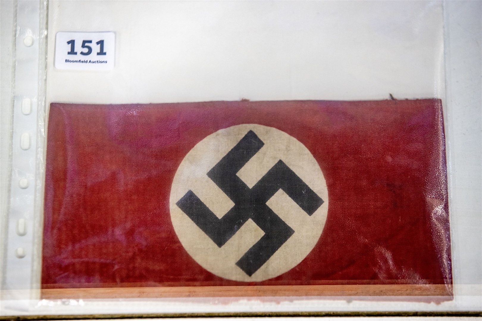 A World War 2 Third Reich armband sold for £190 (Liam McBurney/PA)