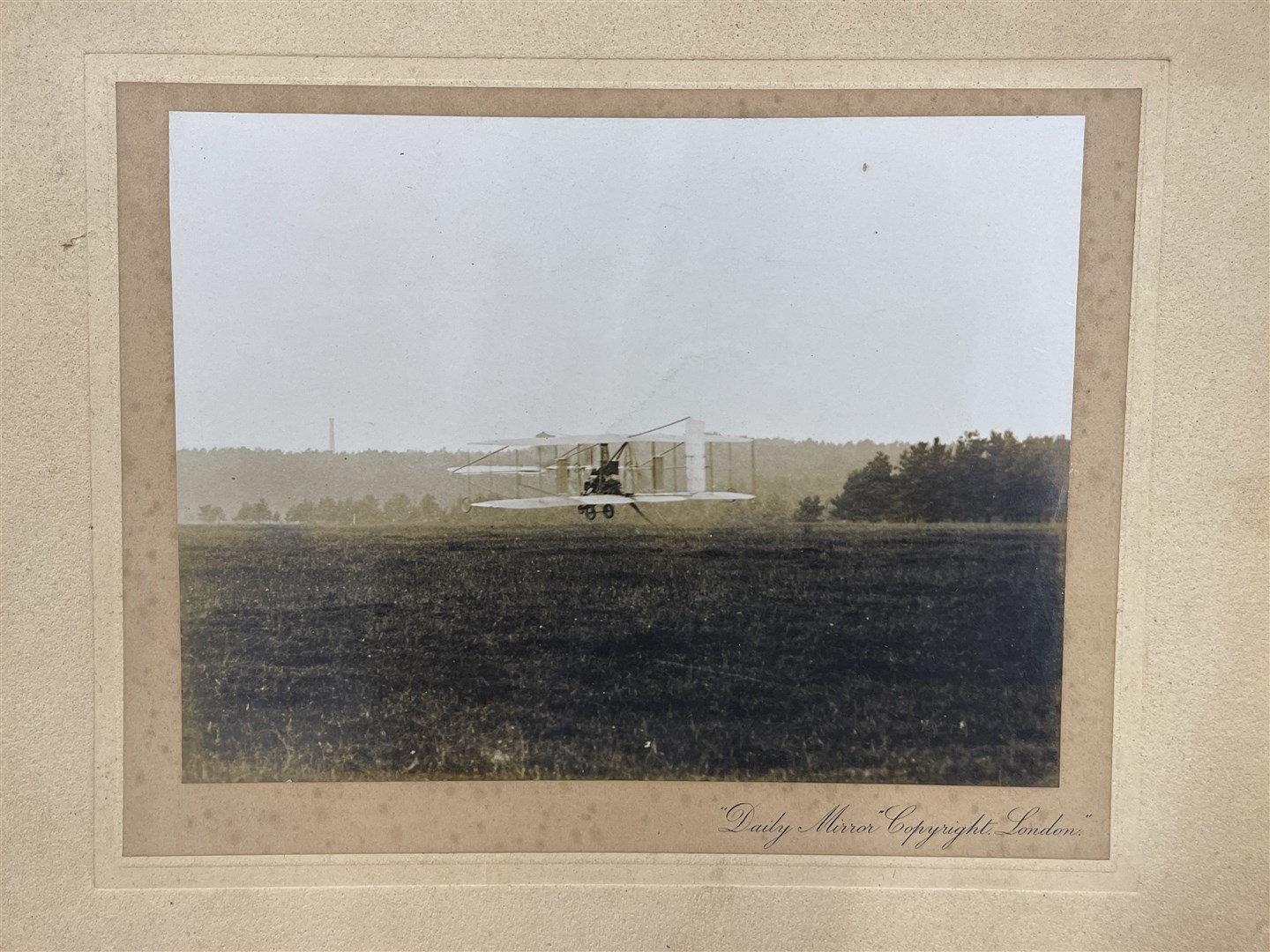 Samuel Franklin Cody taking his first flight in 1908 (Henry Aldridge & Son/PA)