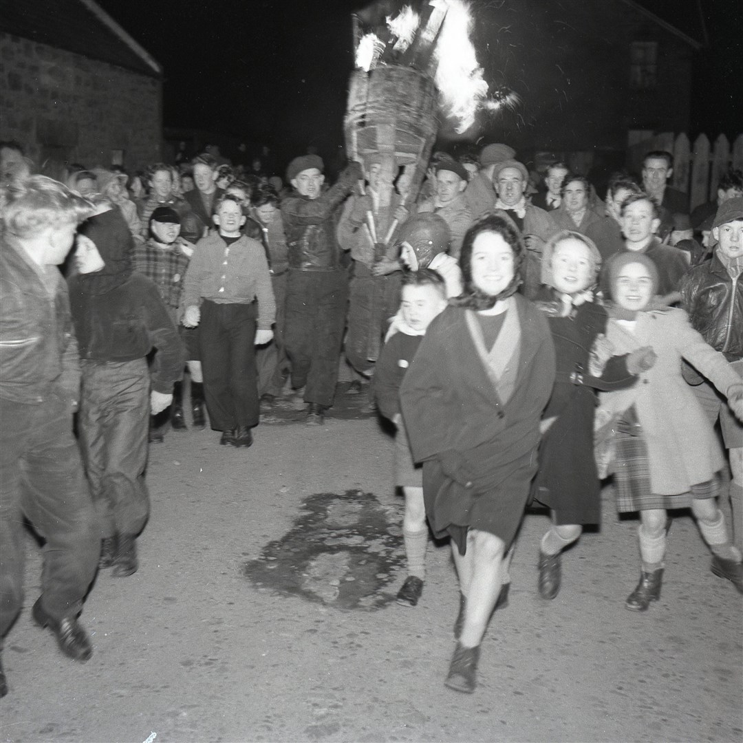 Touring the village at the event in 1960.