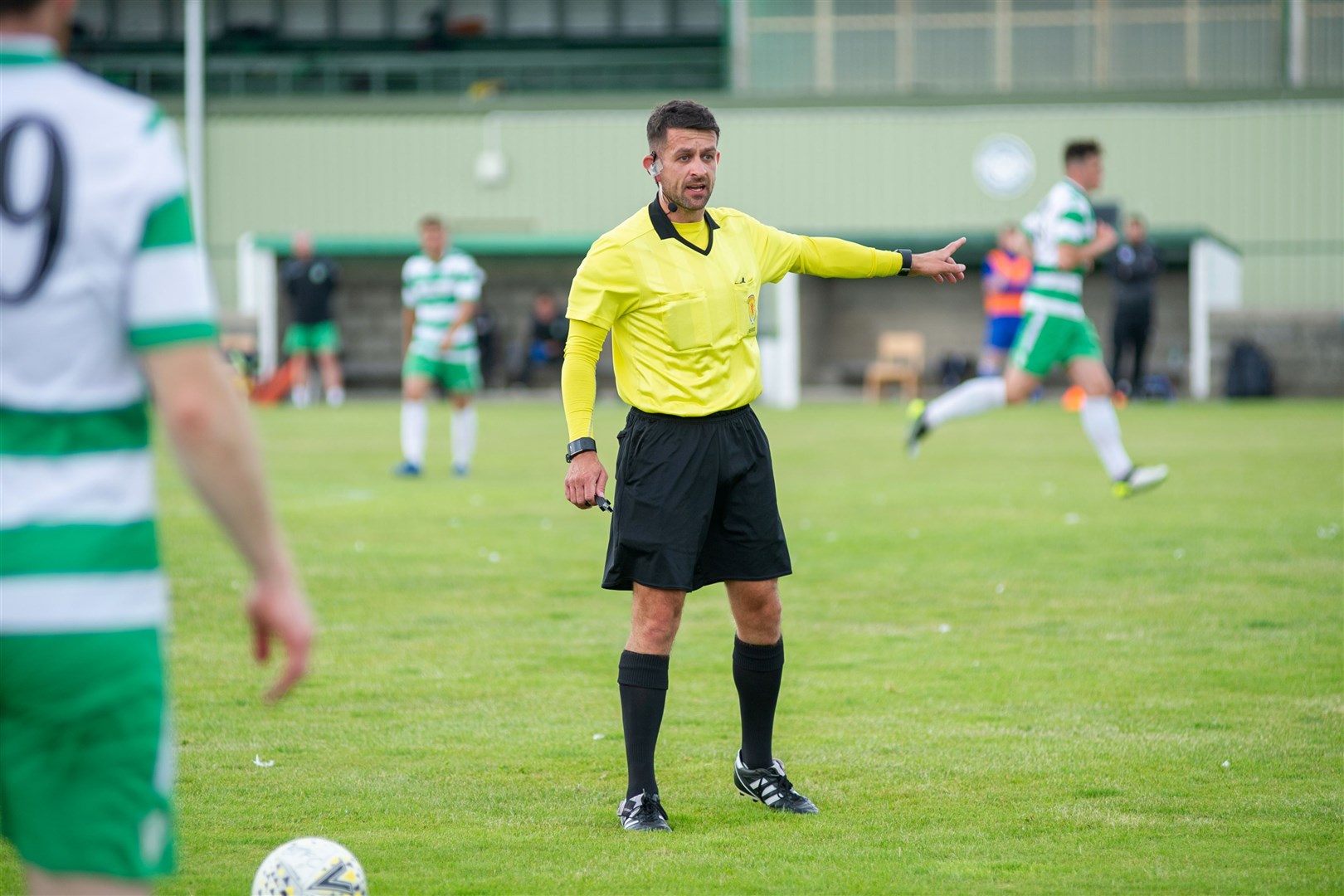 Moray and Banff ref Kevin Buchanan can now officiate at matches up to Championship level. Picture: Daniel Forsyth..