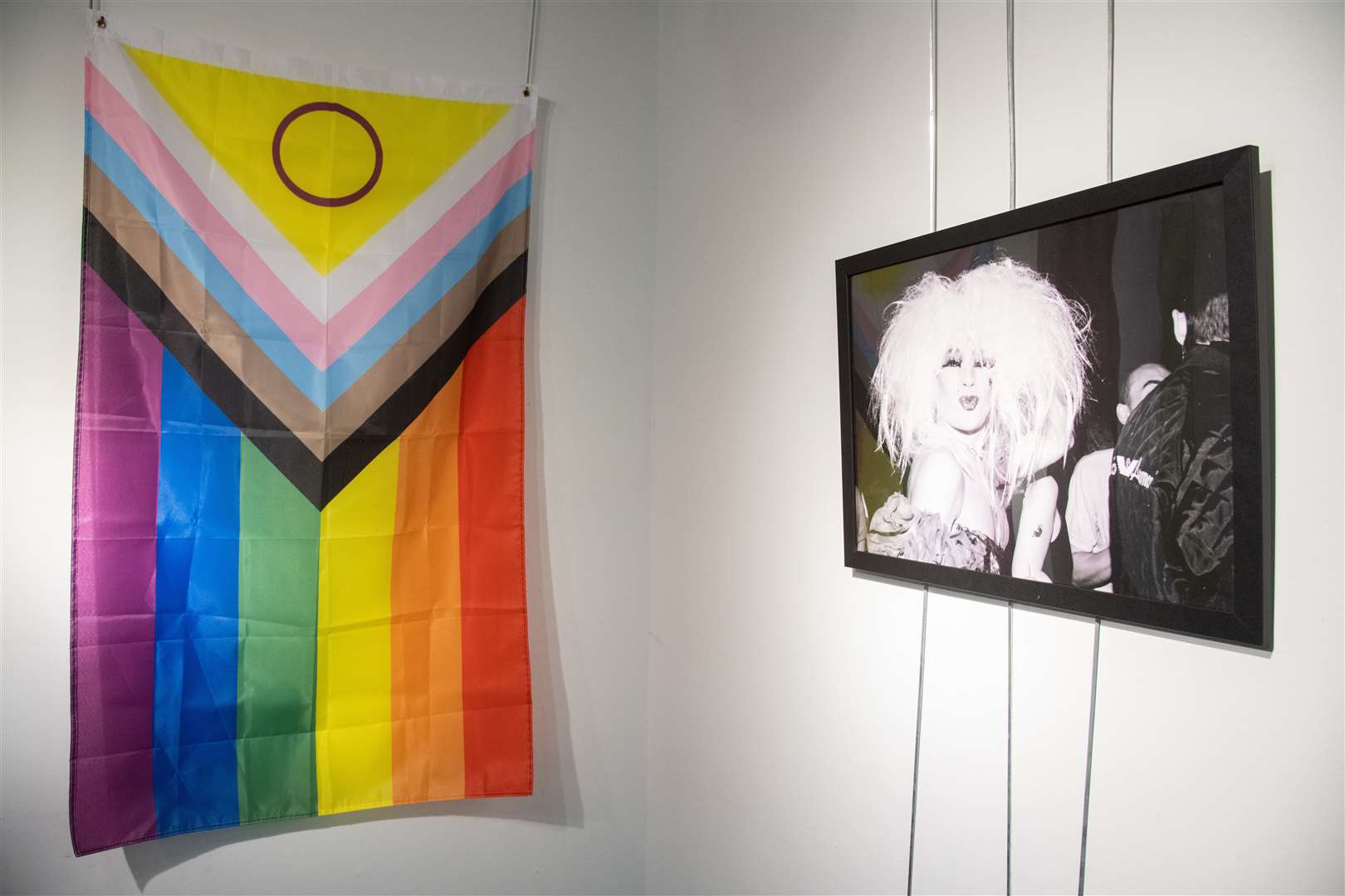 Pride in Moray hold an exhibition at the Elgin Library during February for the LGBTQ+ month...Picture: Daniel Forsyth..