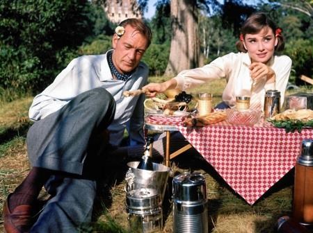 Gary Cooper and Audrey Hepburn in Love In The Afternoon.