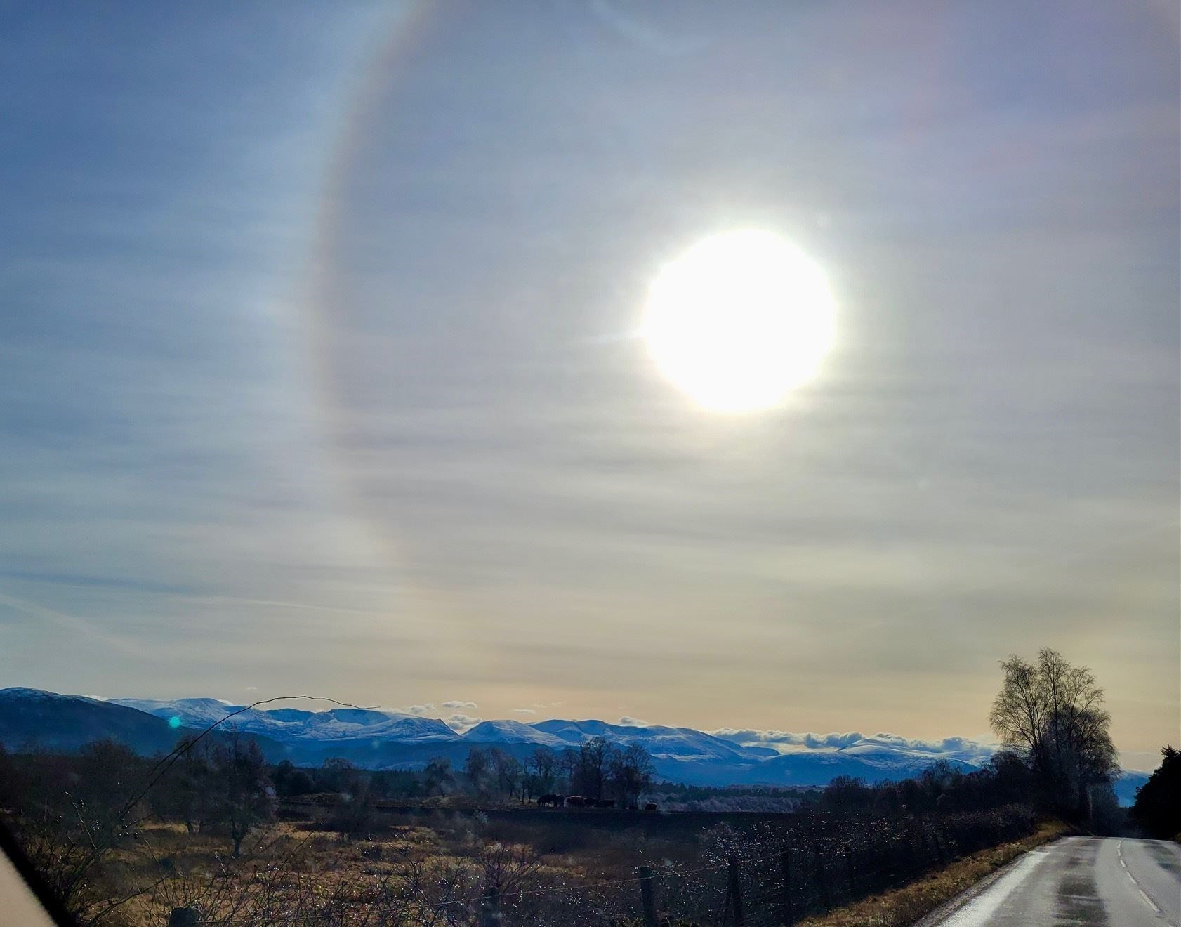 Northern Scot reader Hazel Thomson took pictures of the phenomenon over the weekend.