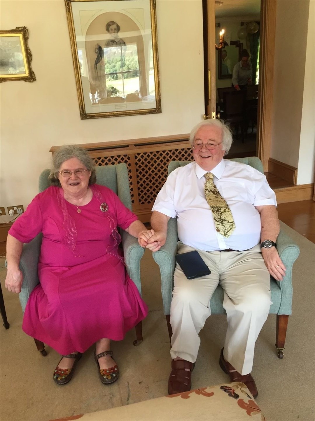 Dr Ian Adams with his wife Pierrette