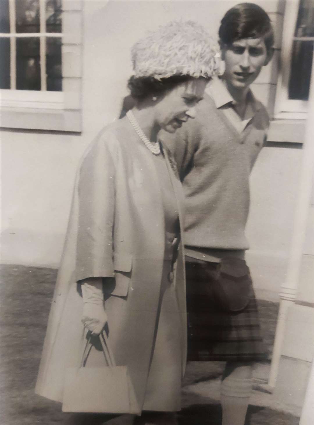 A young student and his mother at Gordonstoun during his final year.