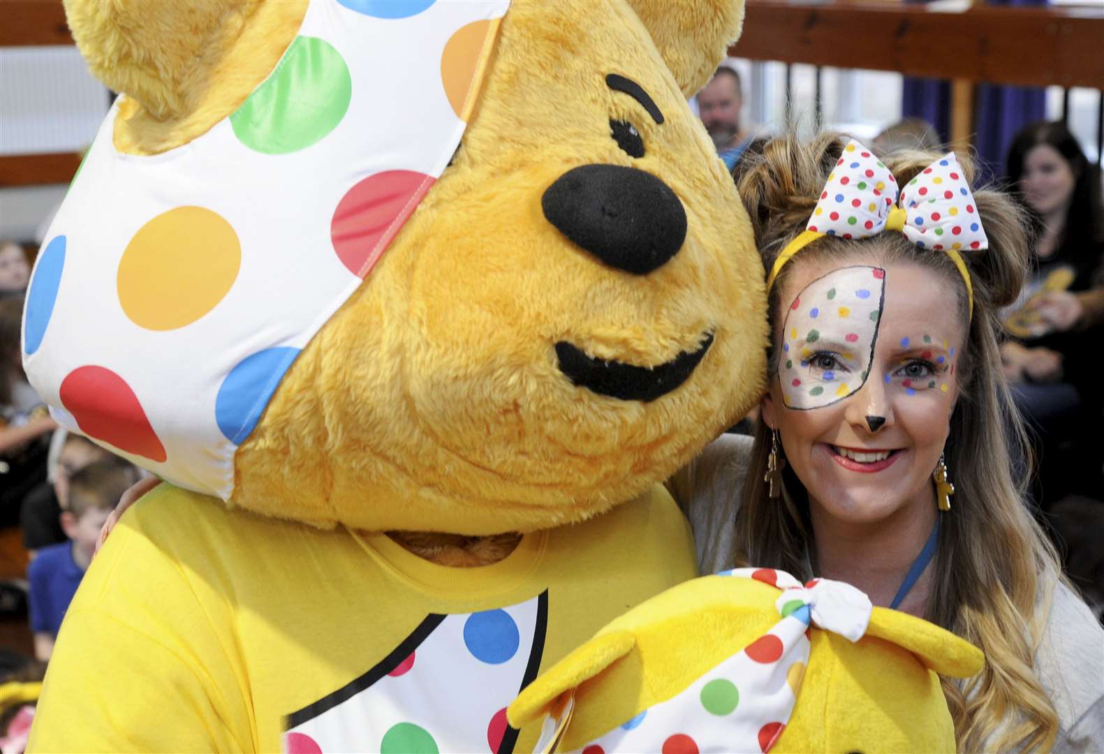 Picture: Eric Cormack. . East end pr school children in need celebrations.. Teacher Sarah Stirling dressed for the occation.