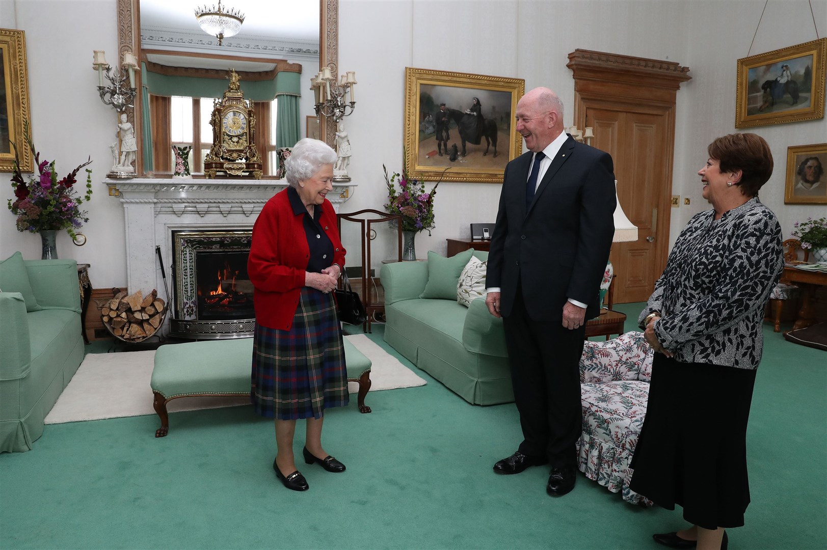 The Queen will hold the audiences with Boris Johnson and Liz Truss in the Drawing Room at Balmoral Castle (Andrew Milligan/PA)