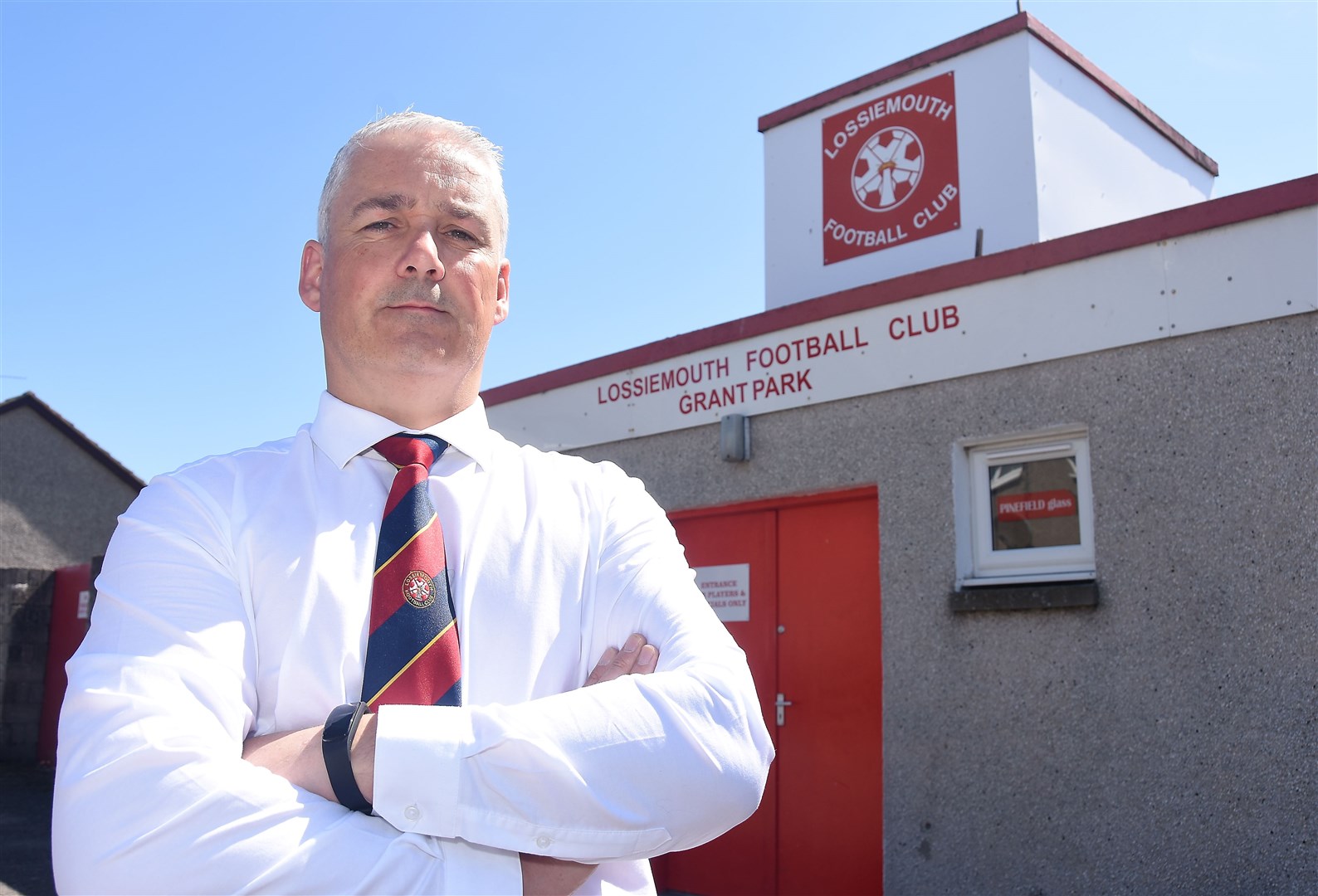 Joe Russell, Lossiemouth FC new manager...Picture: Becky Saunderson. Image No.041282.