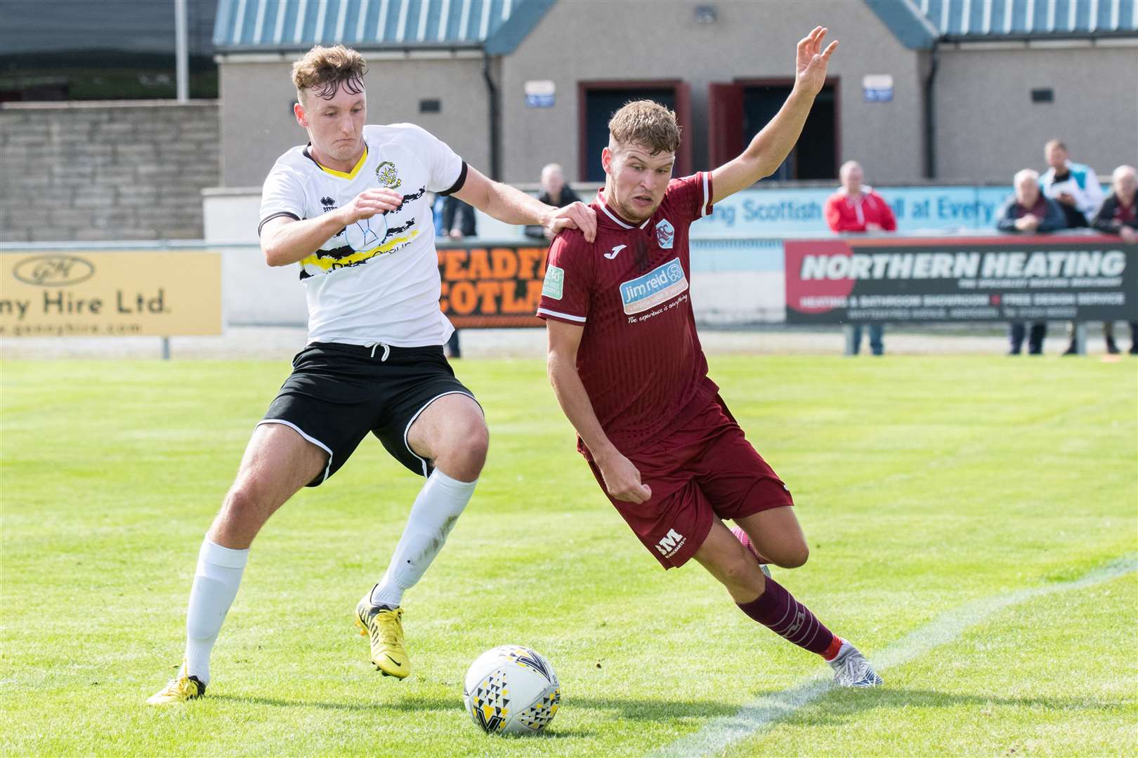 Jordan Cooper has scored four times at Kynoch Park from midfield this season. Picture: Daniel Forsyth..