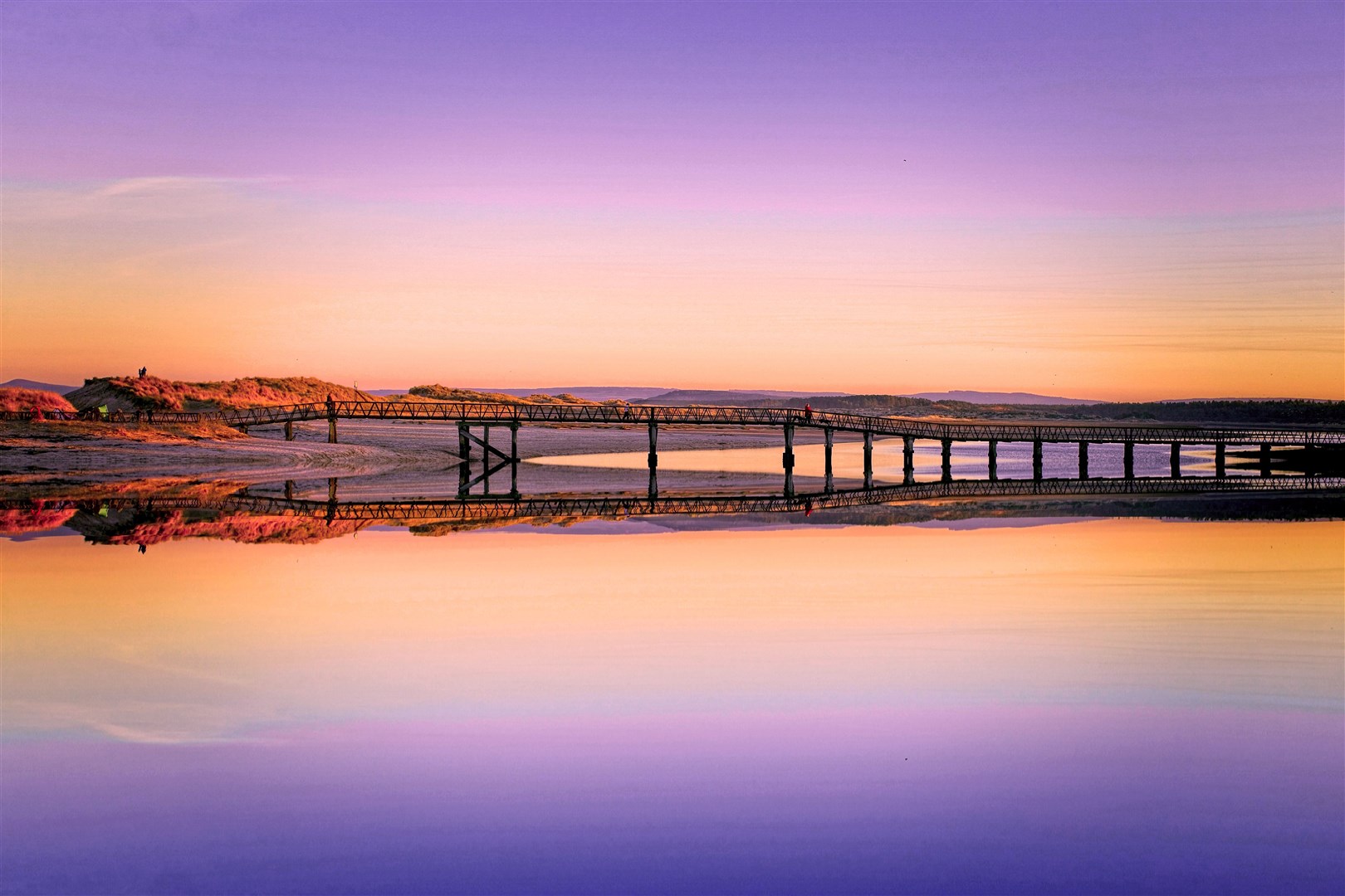 The serene beauty of a Seatown sunrise at Lossiemouth east beach, captured here by Tom McPherson from nearby Hopeman.