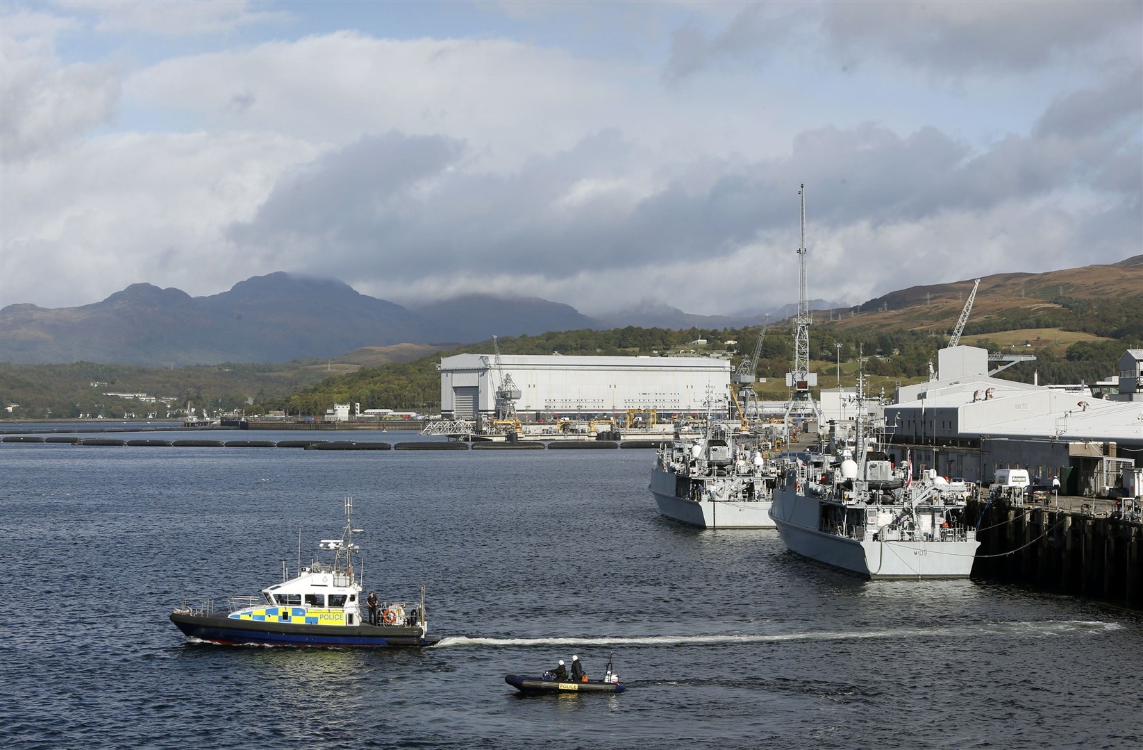 Faslane naval base, known officially as HM Naval Base Clyde (Danny Lawson/PA)