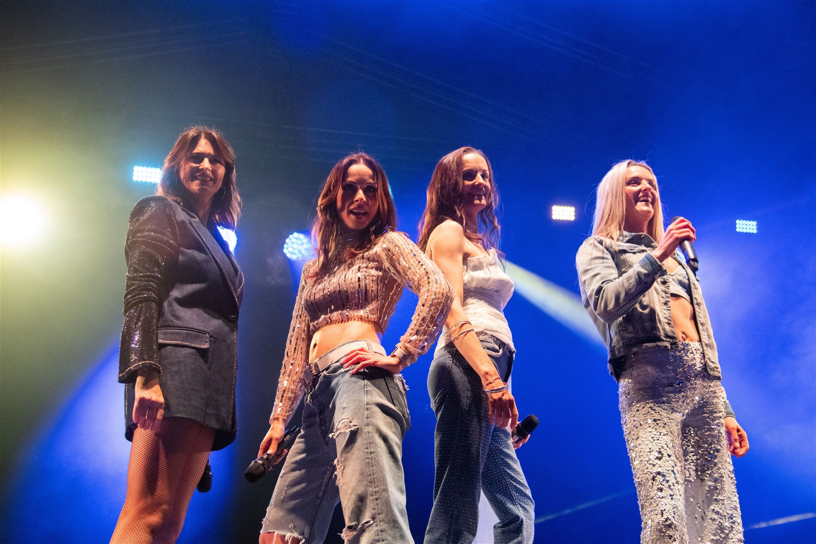 B*Witched were last to perform on the main stage on the Saturday evening. ..2023 MacMoray Music Festival, held at Cooper Park, Elgin. ..Picture: Daniel Forsyth..