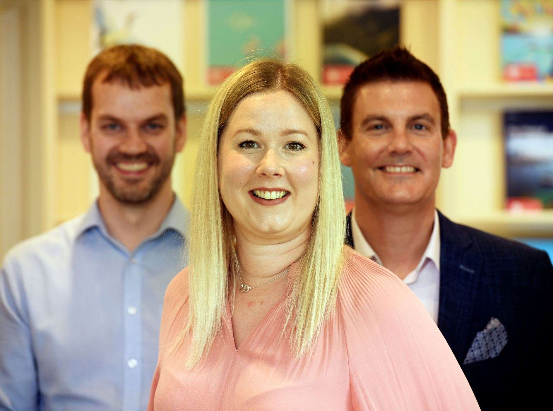 Ross Sharrott, Executive Manager, Aimee Morgan, Branch Manager and Scott Murray, Owner. Picture: James Mackenzie.