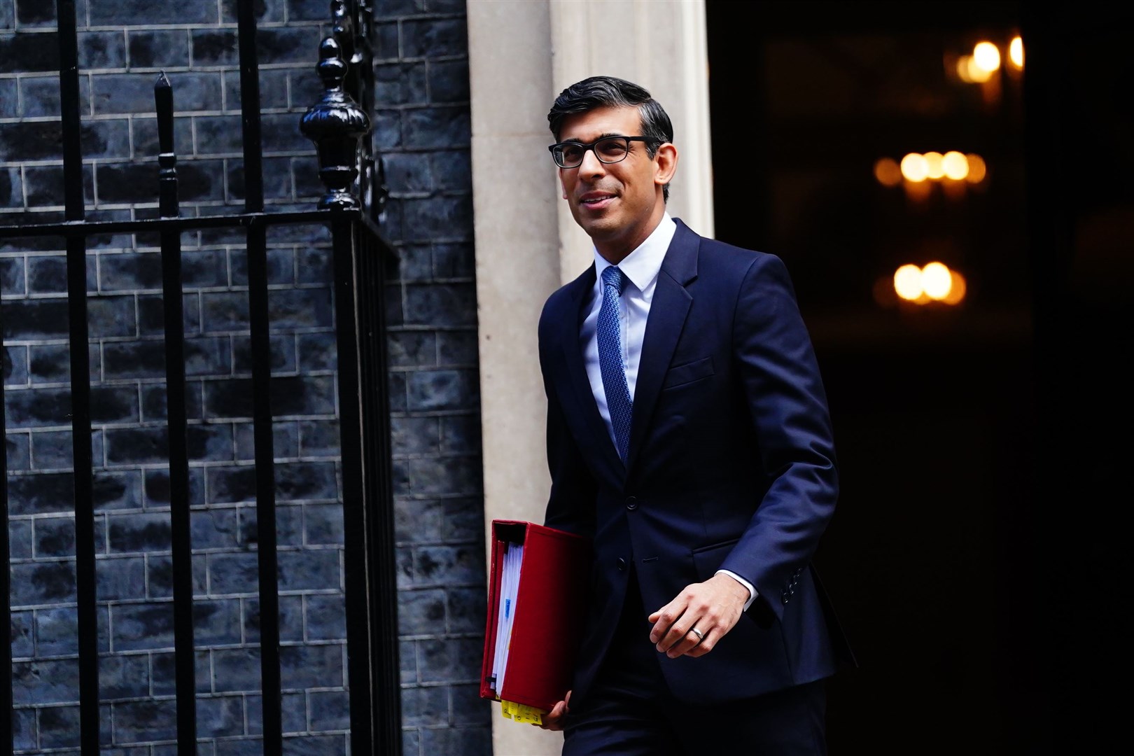 Prime Minister Rishi Sunak departs 10 Downing Street, London, to attend Prime Minister’s Questions at the Houses of Parliament (Victoria Jones/ PA)