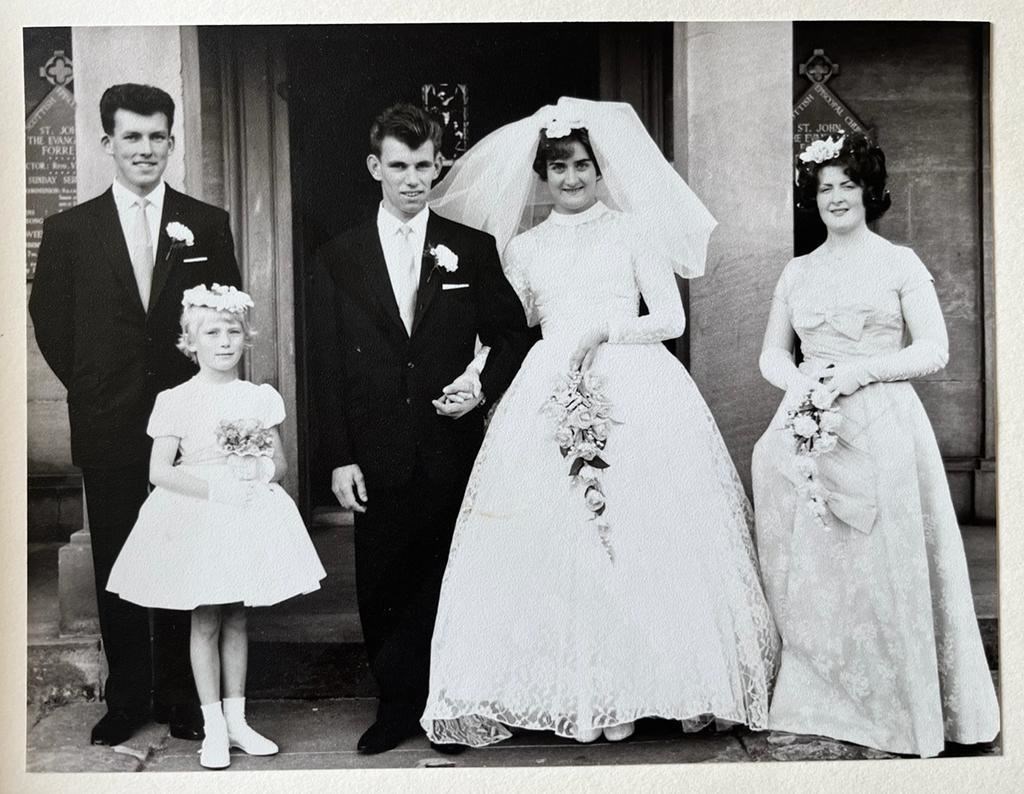 Robert and Mary Dustan got married in St John's Church in Forres on June 30, 1962.