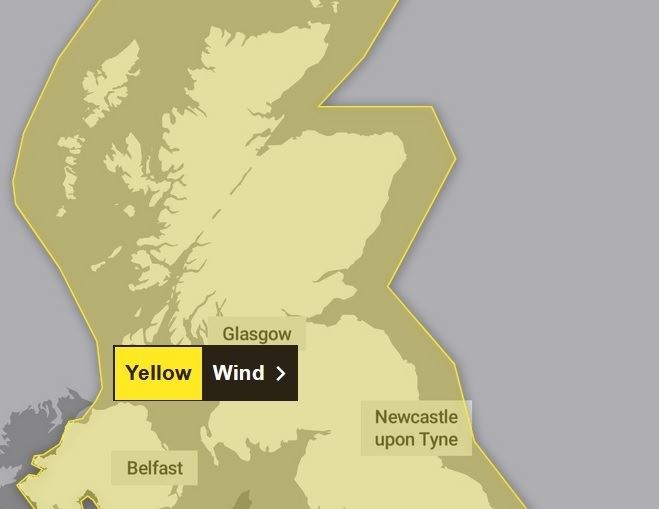 High winds are expected overnight