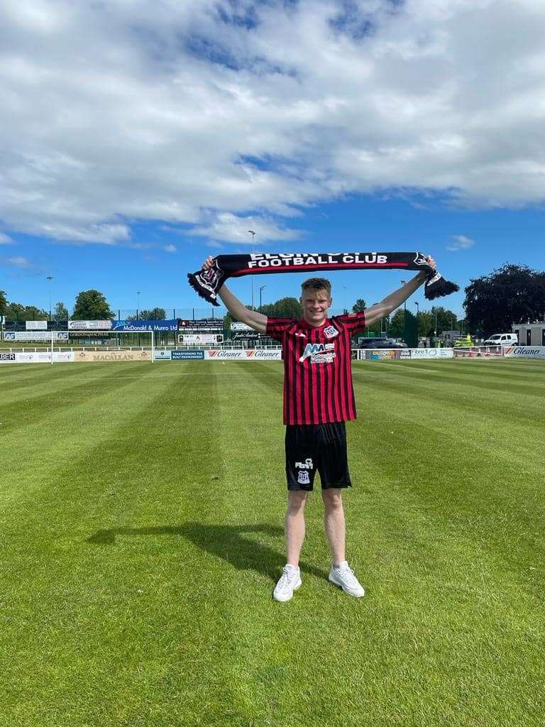 Kenny MacInnes has signed a two-tear deal at Elgin City. Photo: ECFC Facebook