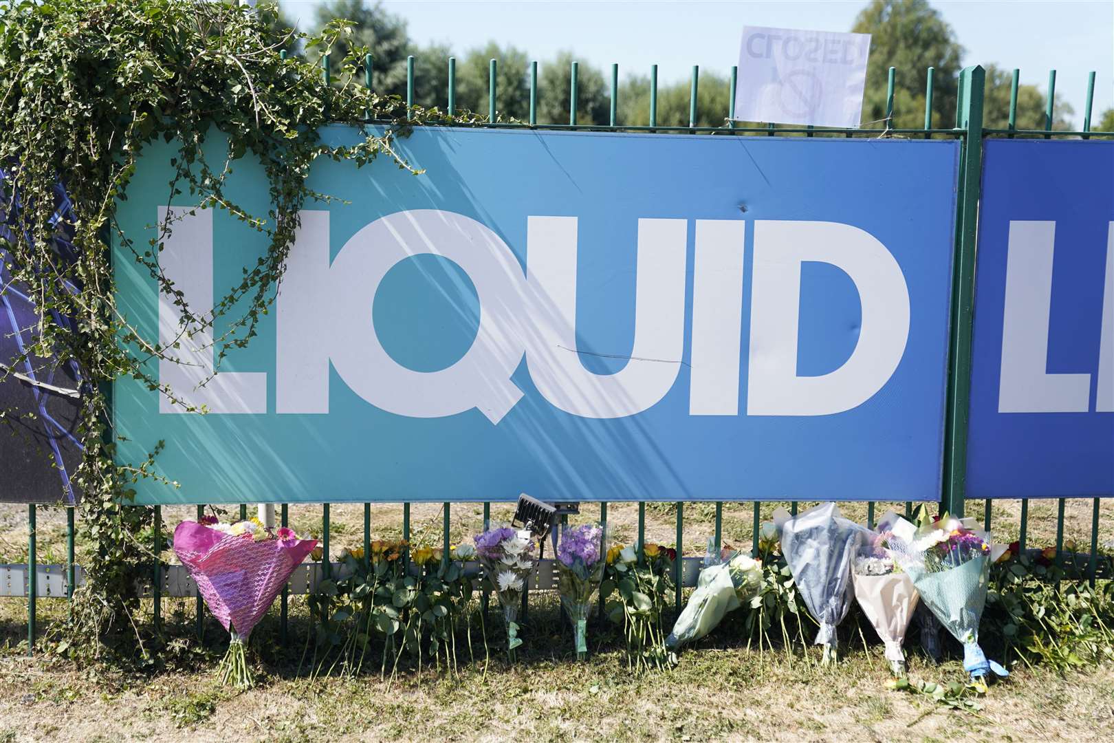 Flowers were left outside Liquid Leisure following the youngster’s death (PA)