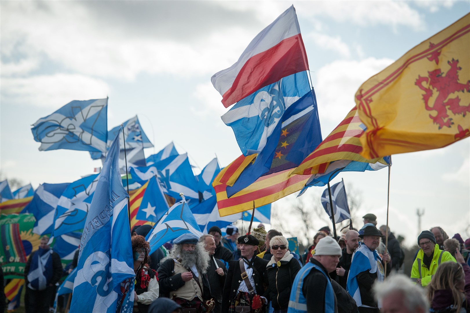 An independence march in Inverness. Picture: Callum Mackay