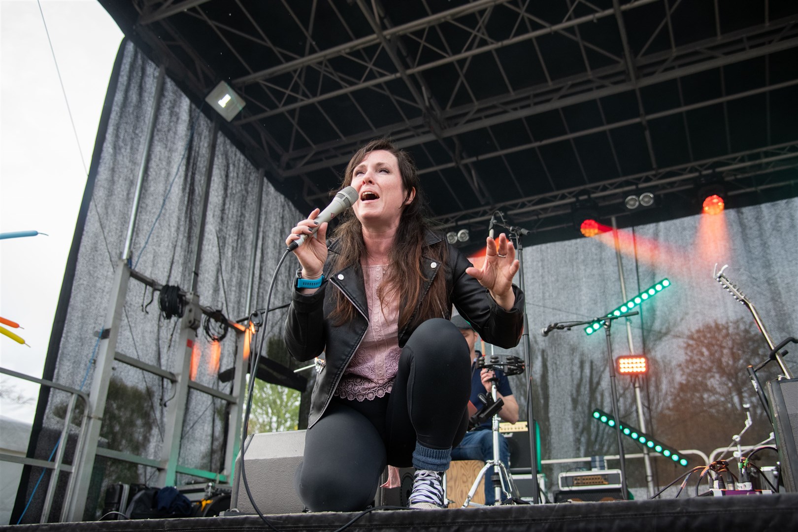 Sandi Thom plays on the second stage at MacMoray early evening on the Sunday...2023 MacMoray Music Festival, held at Cooper Park, Elgin. ..Picture: Daniel Forsyth..