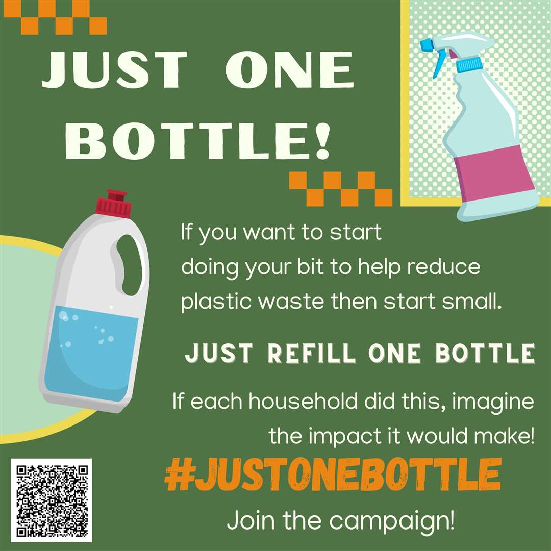 The Just One Bottle campaign is urging people to reuse any form of bottle to help the environment.