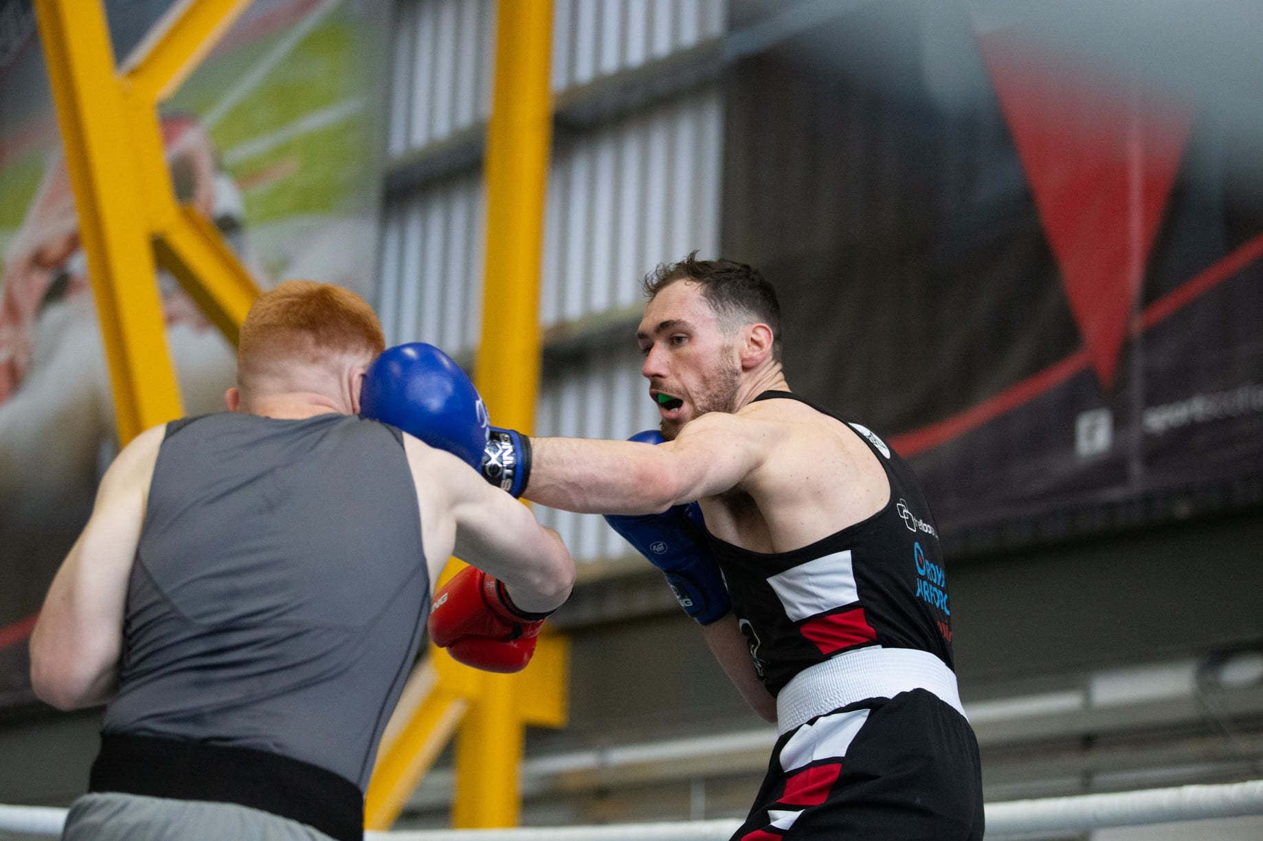 Arran Devine won his fight against Kieran Bergin. Boxing Scotland Facebook.