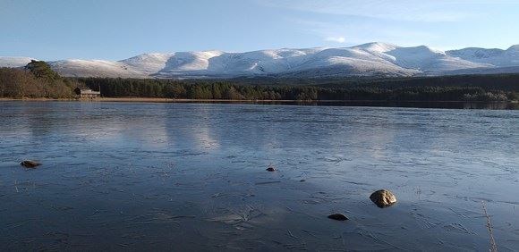 Loch Morlich in the Cairngorms National Park.
