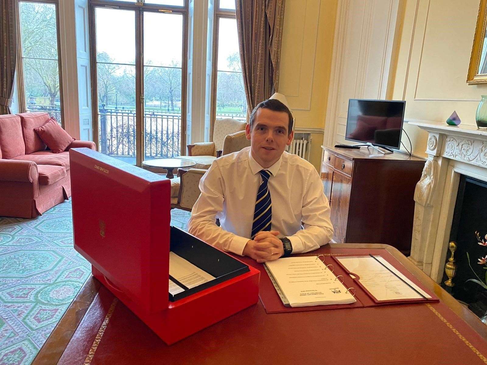 Douglas Ross served as Parliamentary Secretary of State for Scotland after his re-election in 2019.