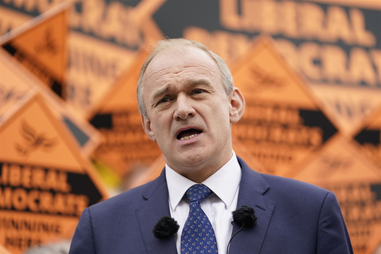 Liberal Democrat Leader Sir Ed Davey said outgoing prime minister Boris Johnson has ‘failed the country on so many levels’ (Andrew Matthews/PA)