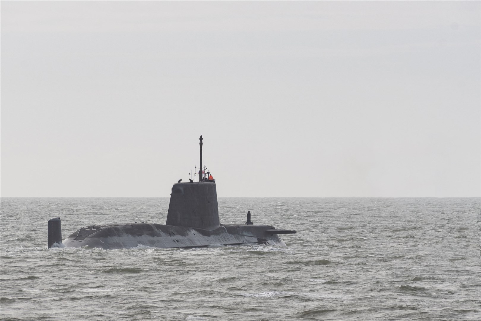 HMS Anson begins its maiden voyage (James Bird/BAE Systems/PA)