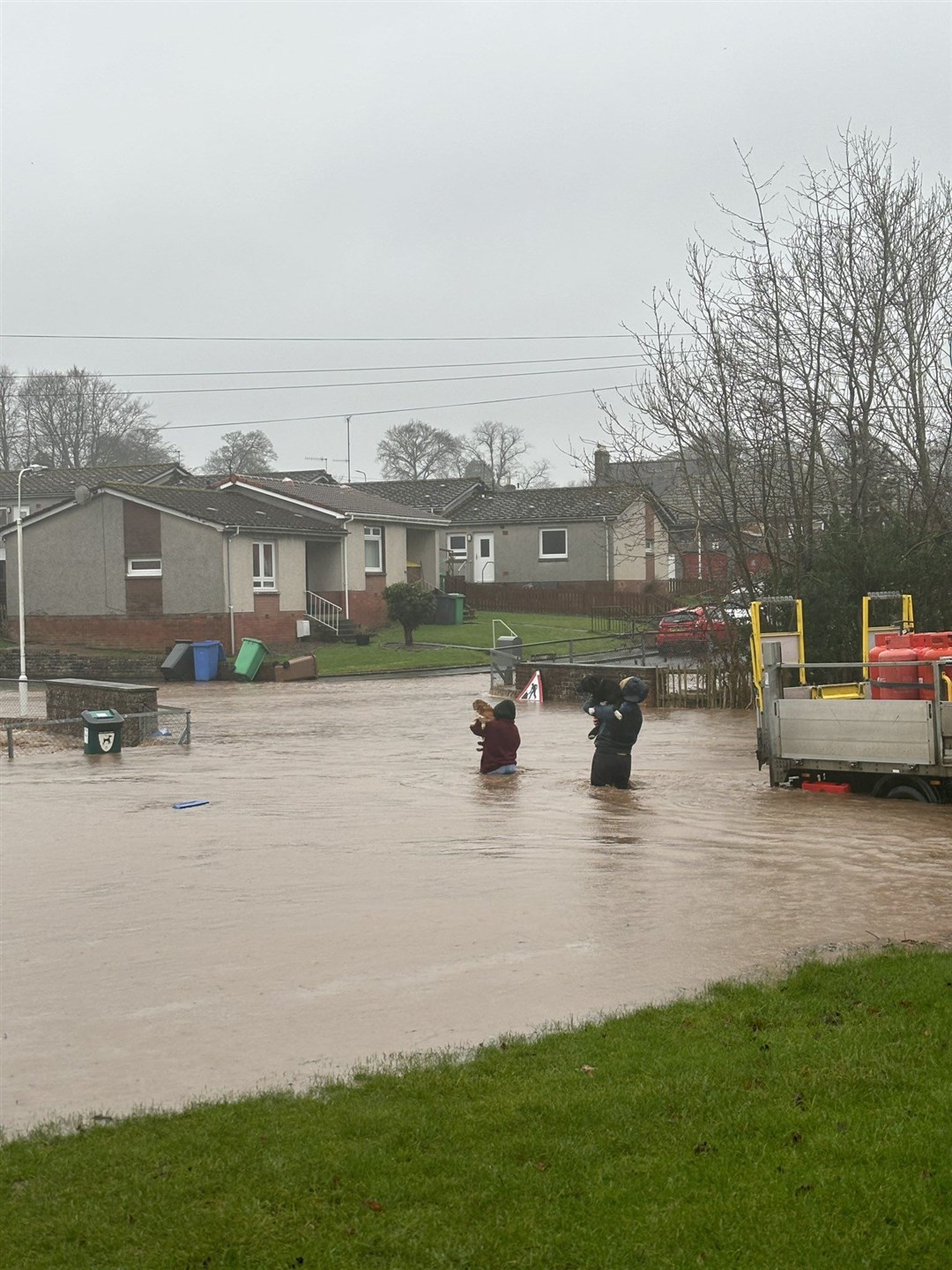 James Matheson says it is the worst flooding he has ever seen in Cupar (James Matheson/PA)