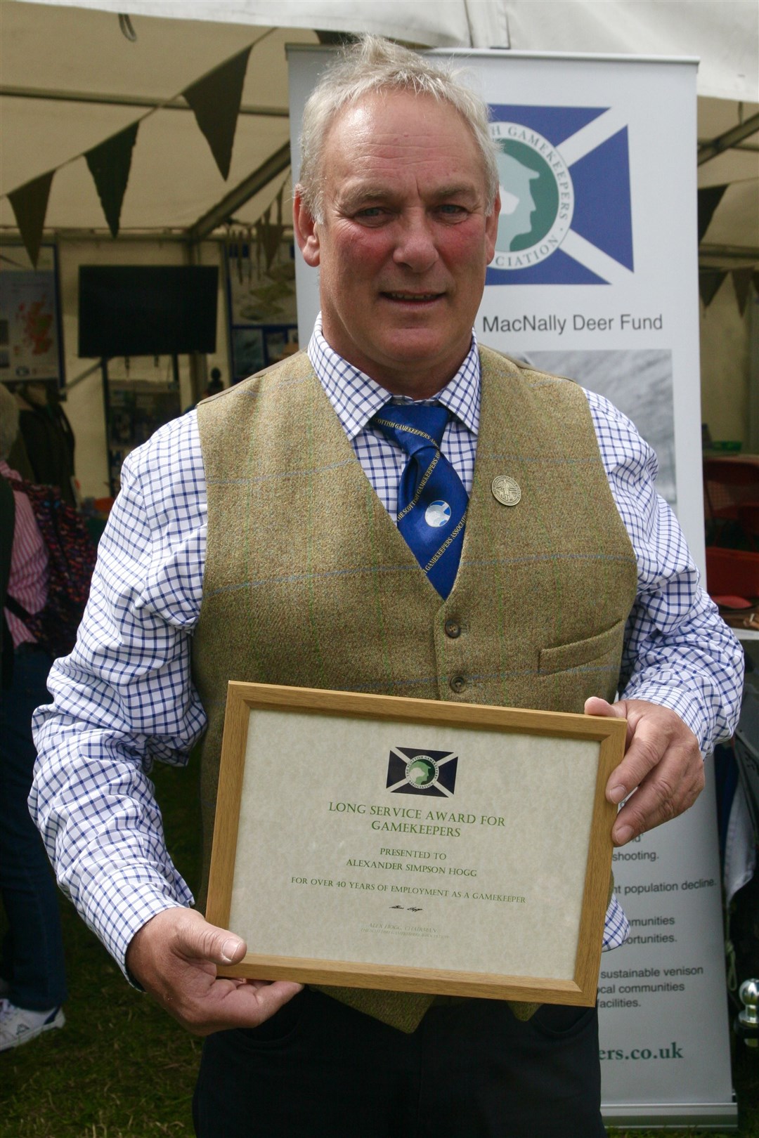 Alex Hogg MBE, the chairman of the Scottish Gamekeepers Association.