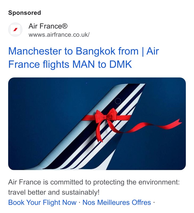The Air France ad banned by the ASA (ASA/PA)