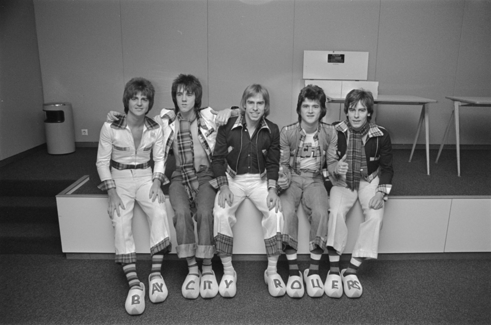 The Bay City Rollers in earlier days.