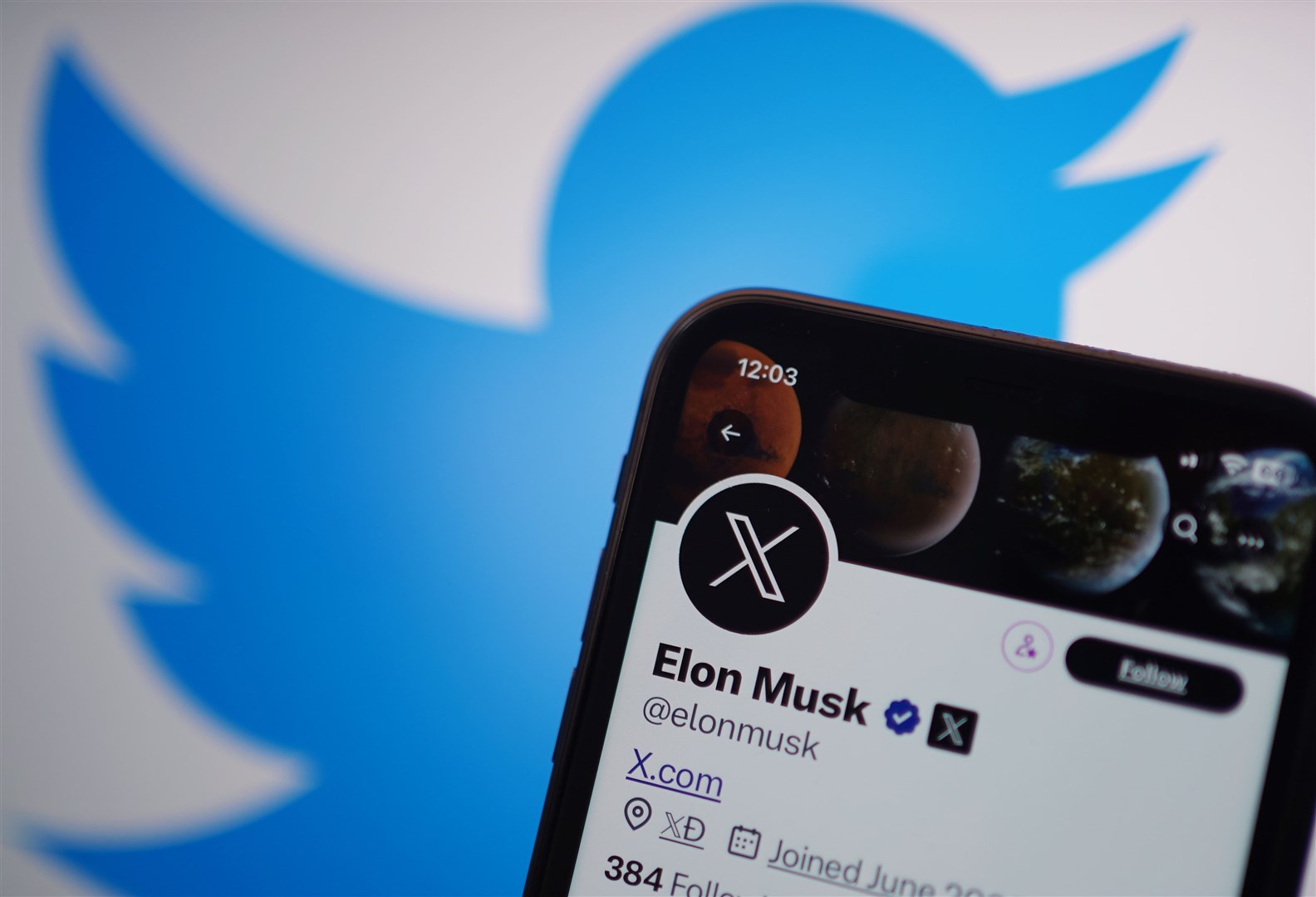 Twitter has replaced the social media platform’s famous bird logo with an X as part of owner Elon Musk’s plans to create an ‘everything app’ (Yui Mok/PA)