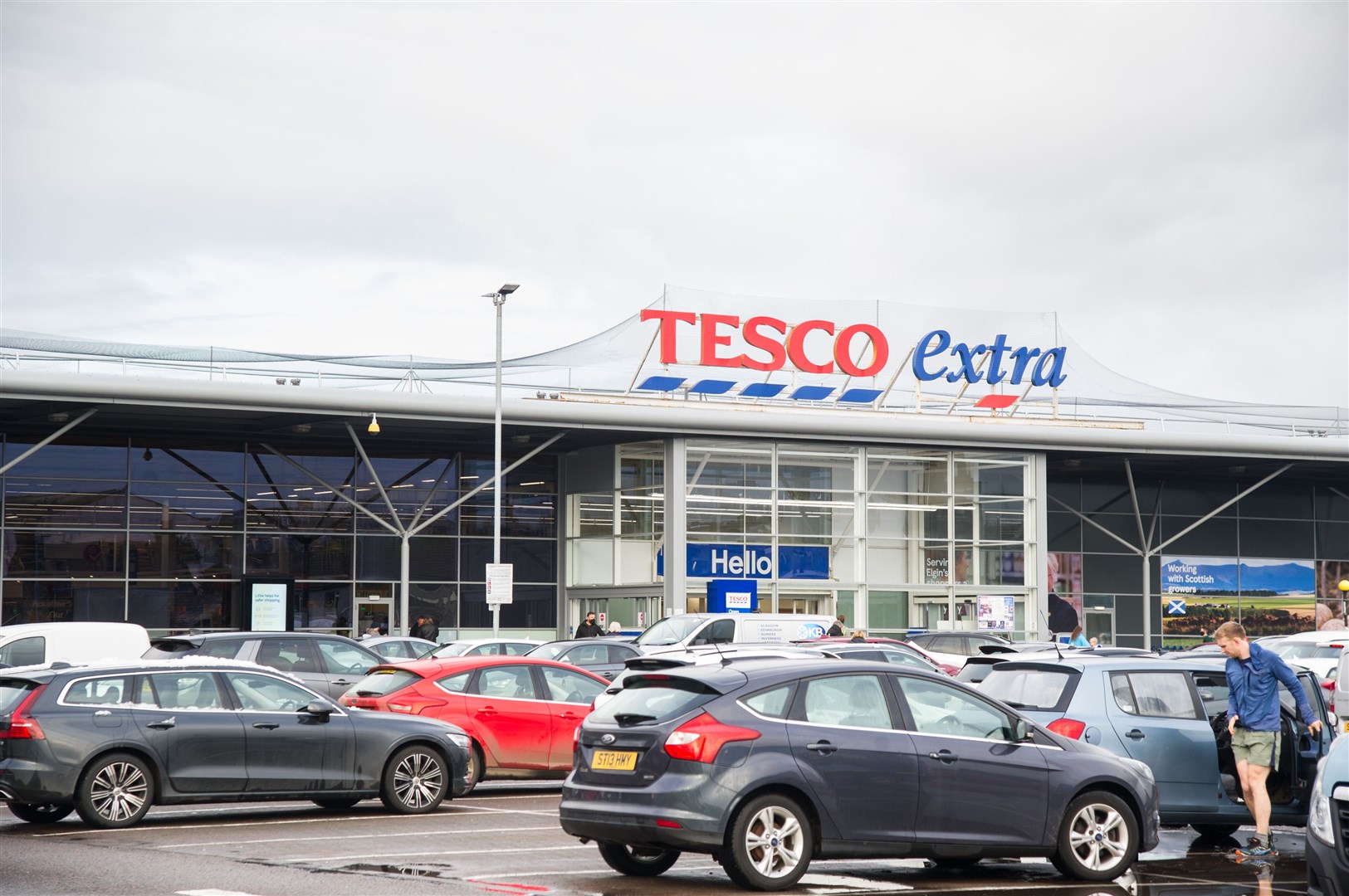 Tesco Elgin where shoppers have donated thousands of meals. Picture: Northern Scot.