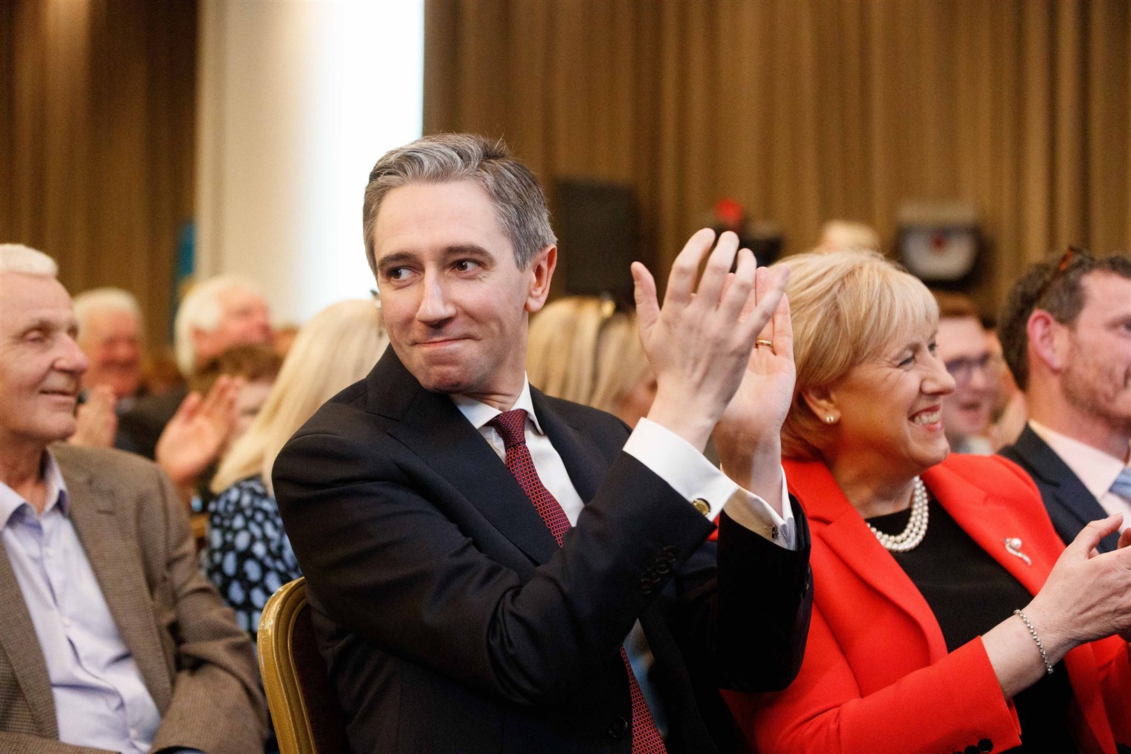 Simon Harris was confirmed as the new leader of Fine Gael (Eamon Ward/PA)