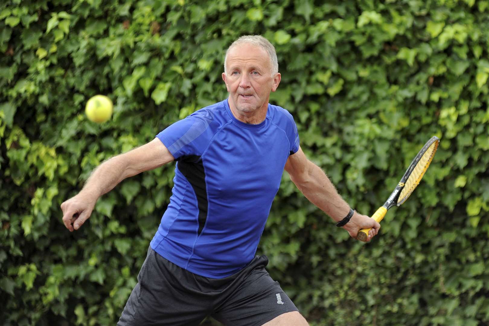 Jim Meisner was in action for Elgin Tennis Club.