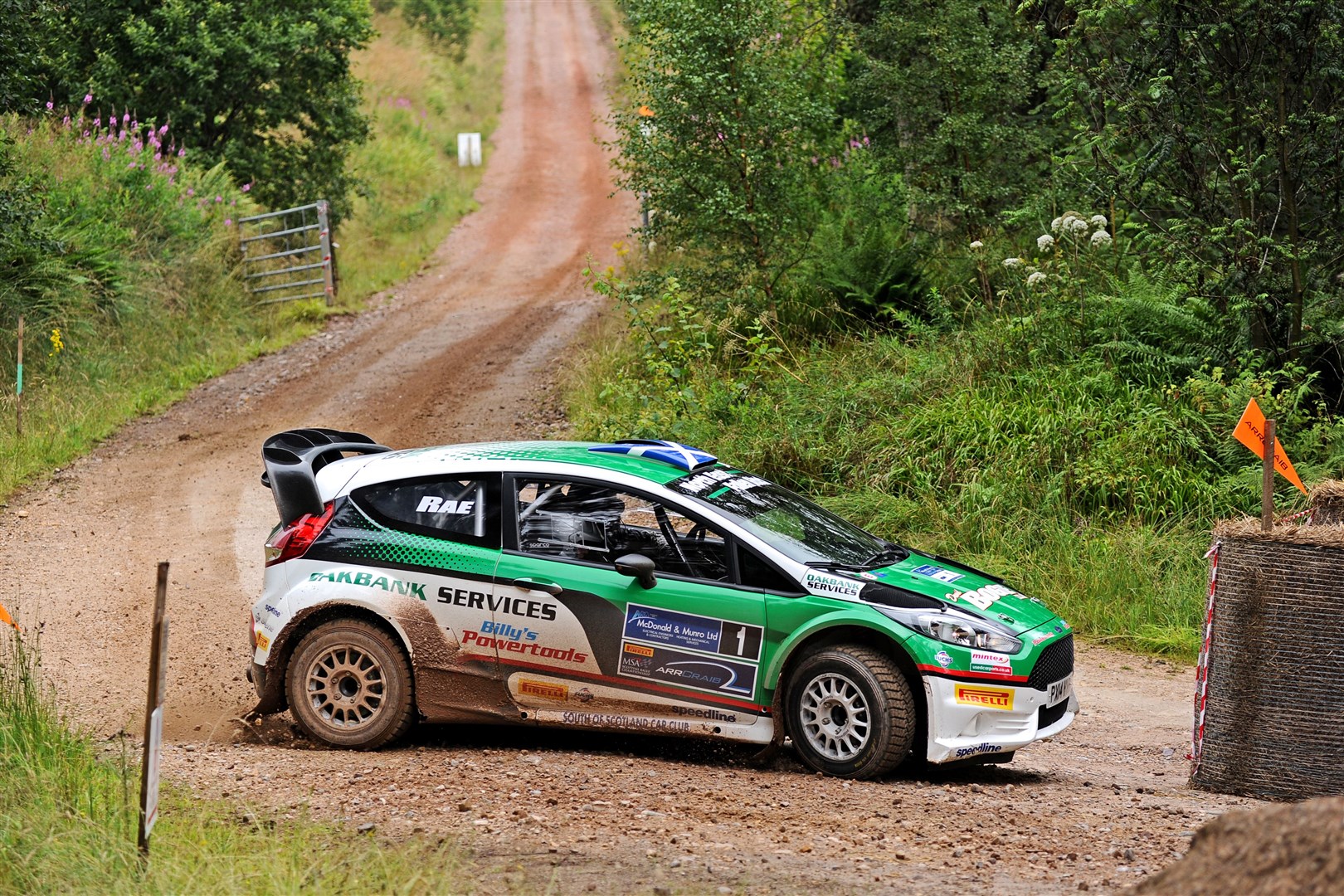 2014 Speyside Stages winners David Bogie and Kevin Rae in their Ford Fiesta R5+. Picture: Daniel Forsyth.
