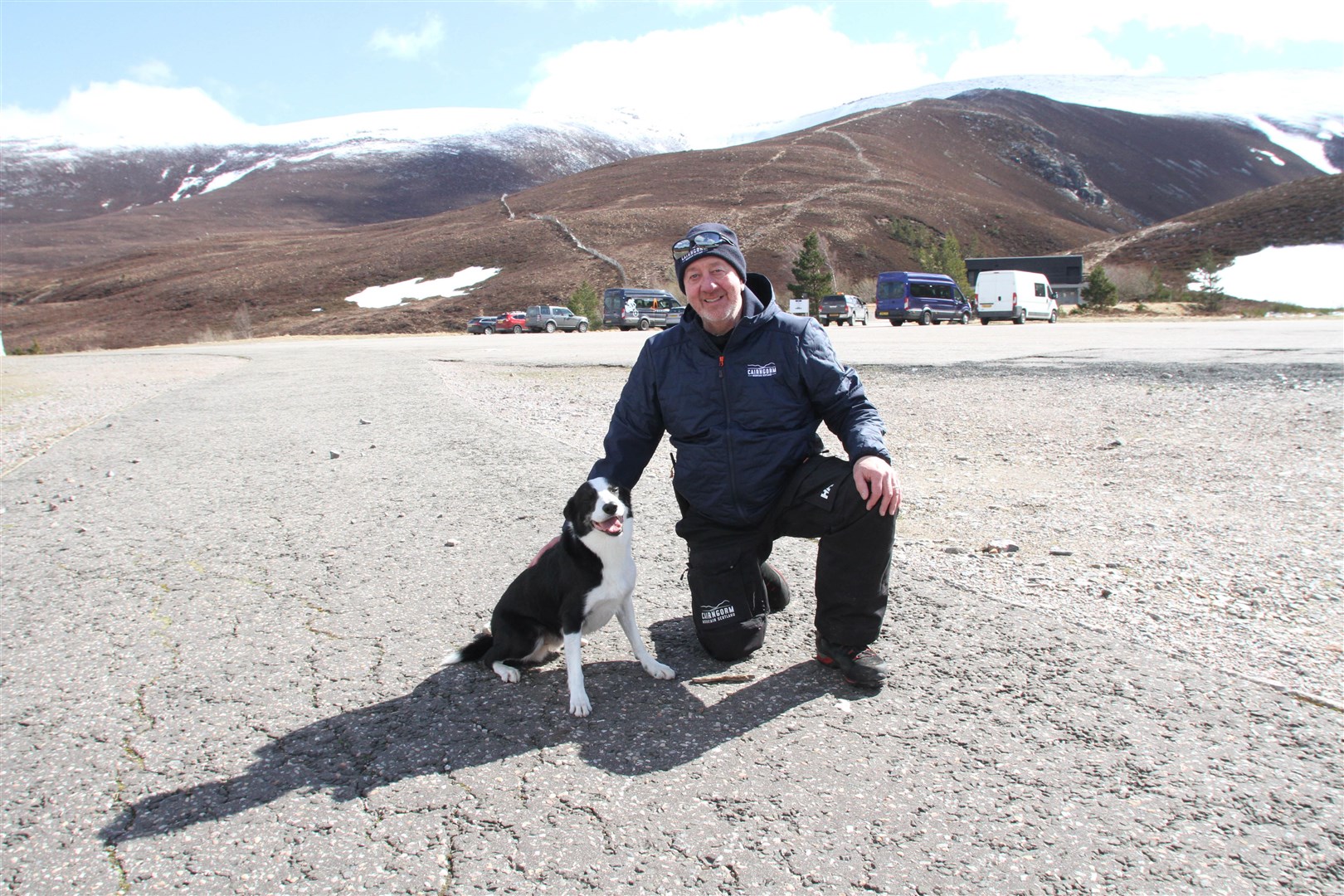 Colin Matthew, CMSL's operations manager, at the Coire na Ciste car park.