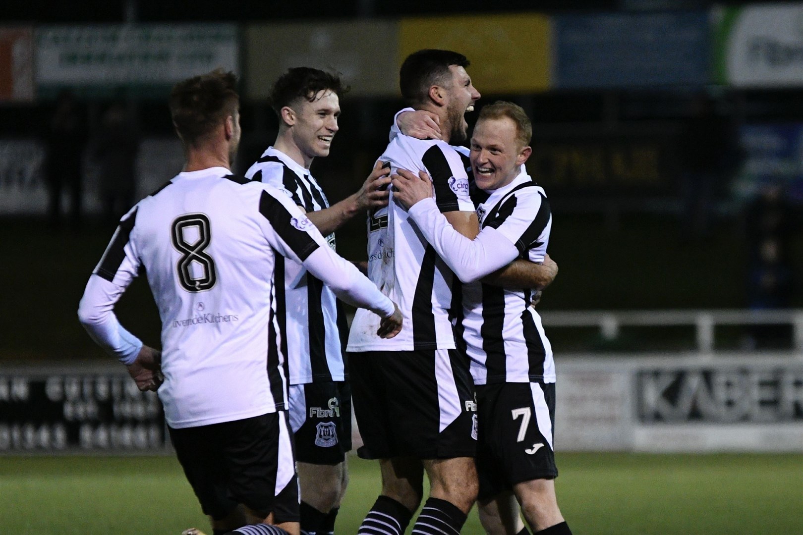 City celebrate Russell Dingwall's equaliser. Picture: Daniel Forsyth