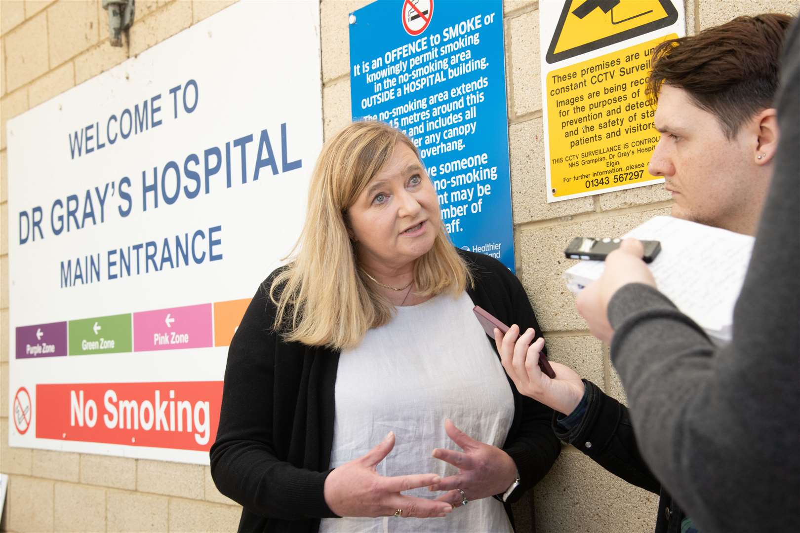 Women's Health Minister Jenni Minto on a visit to Dr Gray's last year. Picture: Daniel Forsyth