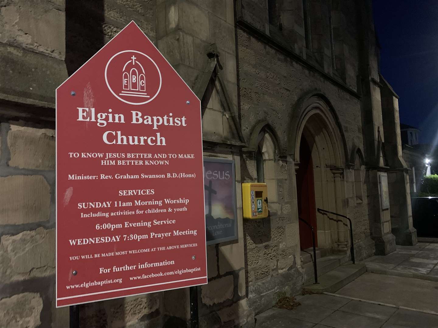The theft of the defib from outside the church is shocking. Picture: Daniel Forsyth