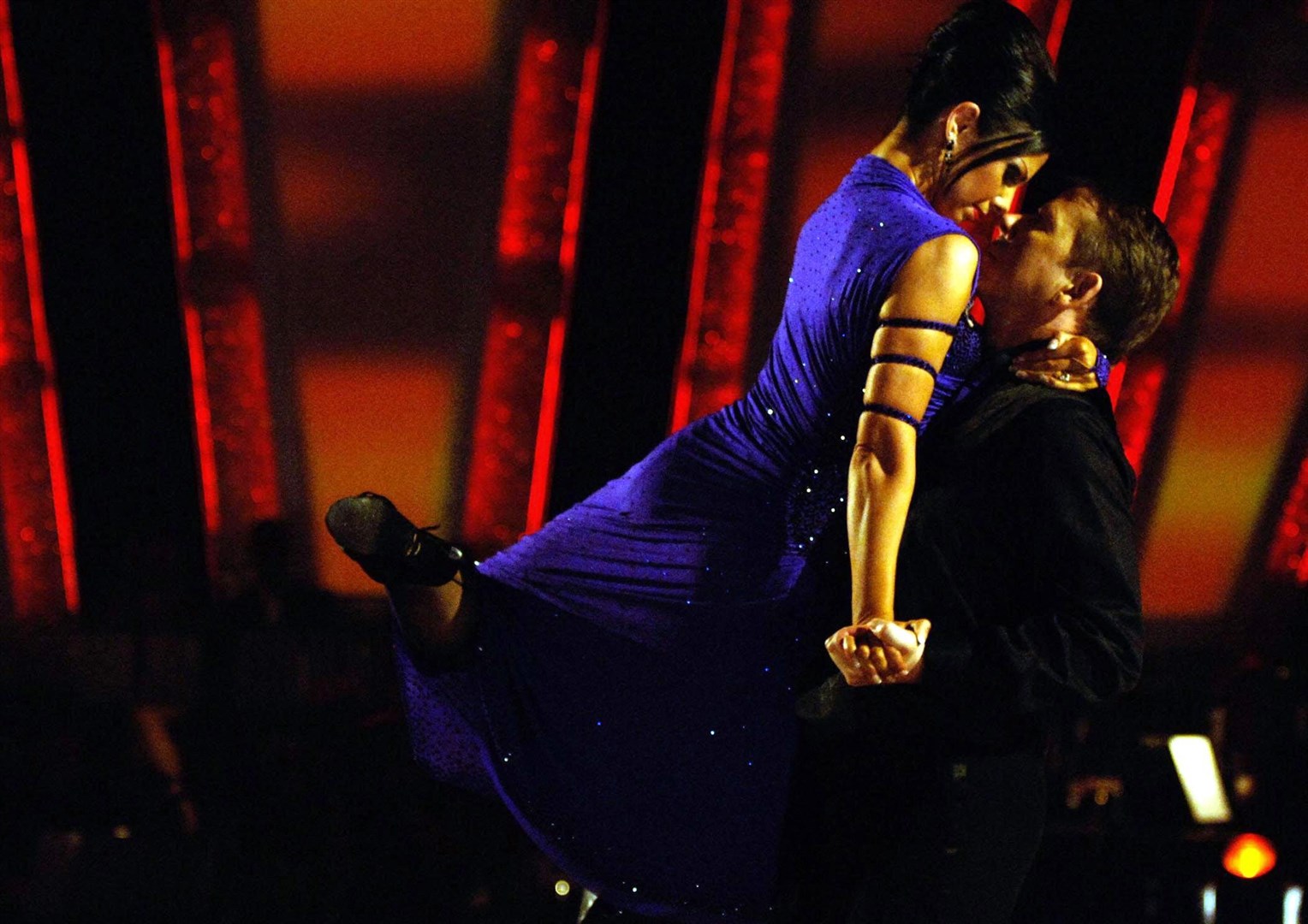 BBC Breakfast presenter Bill Turnbull and his dance partner Karen Hardy performing during Strictly Come Dancing in 2005 (BBC/PA)