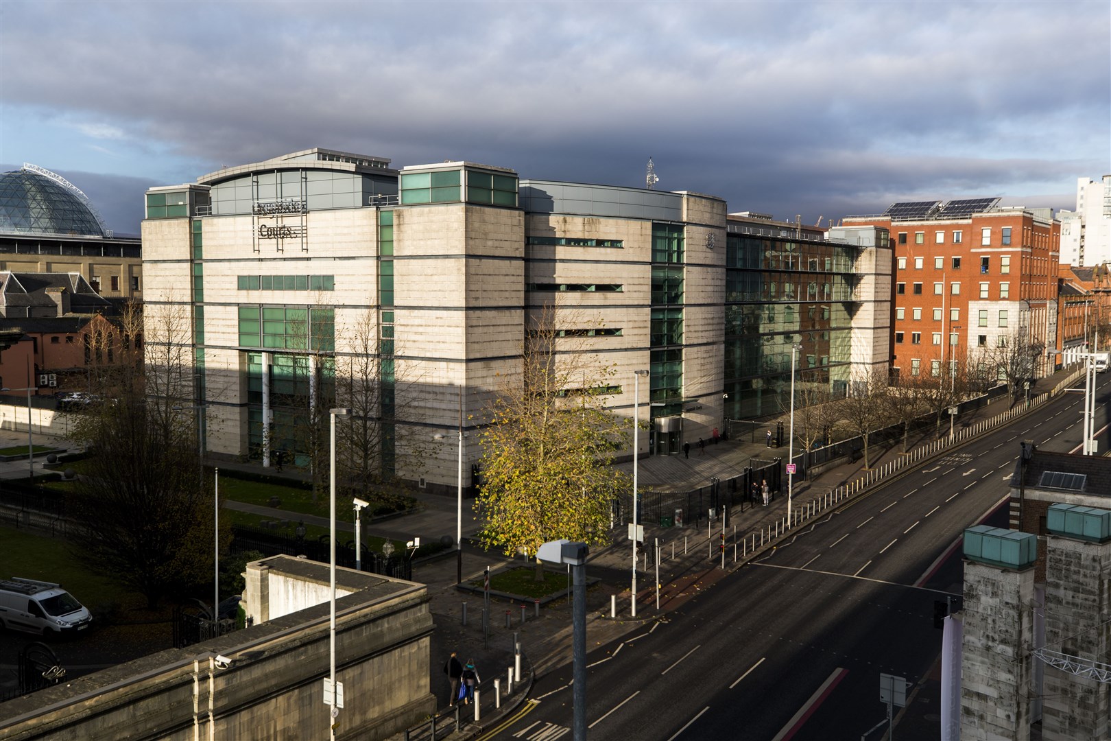 A review hearing took place at Laganside Courts in Belfast (Liam McBurney/PA)