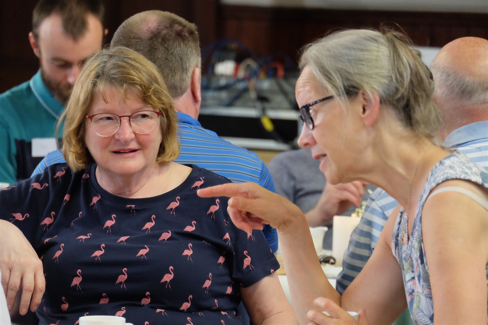 Liz Tait (right). Health & Social Care Moray, the partnership of Moray Council and NHS Grampian, held an event to celebrate the contribution made by its volunteers in supporting others across our communities...Picture: Stuart Cox