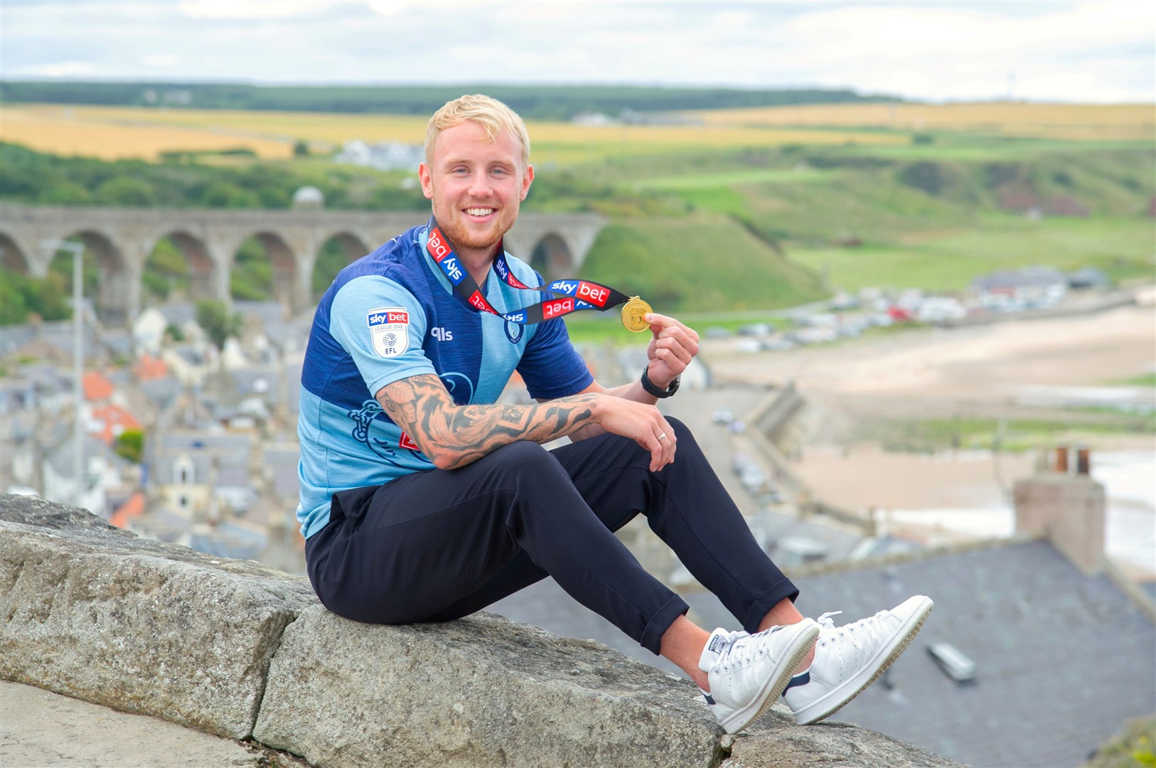 Wycombe Wanderers full back Jack Grimmer visits family in Cullen after being promoted to the Championship through the League One playoff. ..Picture: Daniel Forsyth..