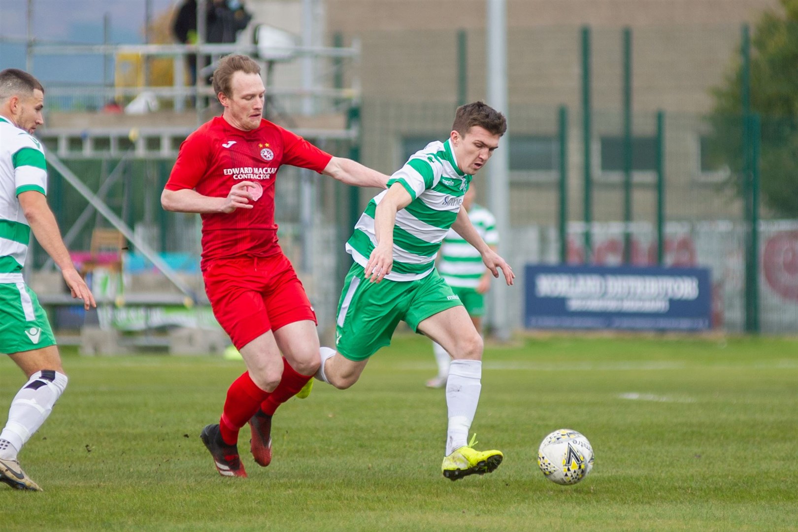 Callum Murray scored again for Buckie Thistle at Brechin. Picture: Daniel Forsyth..