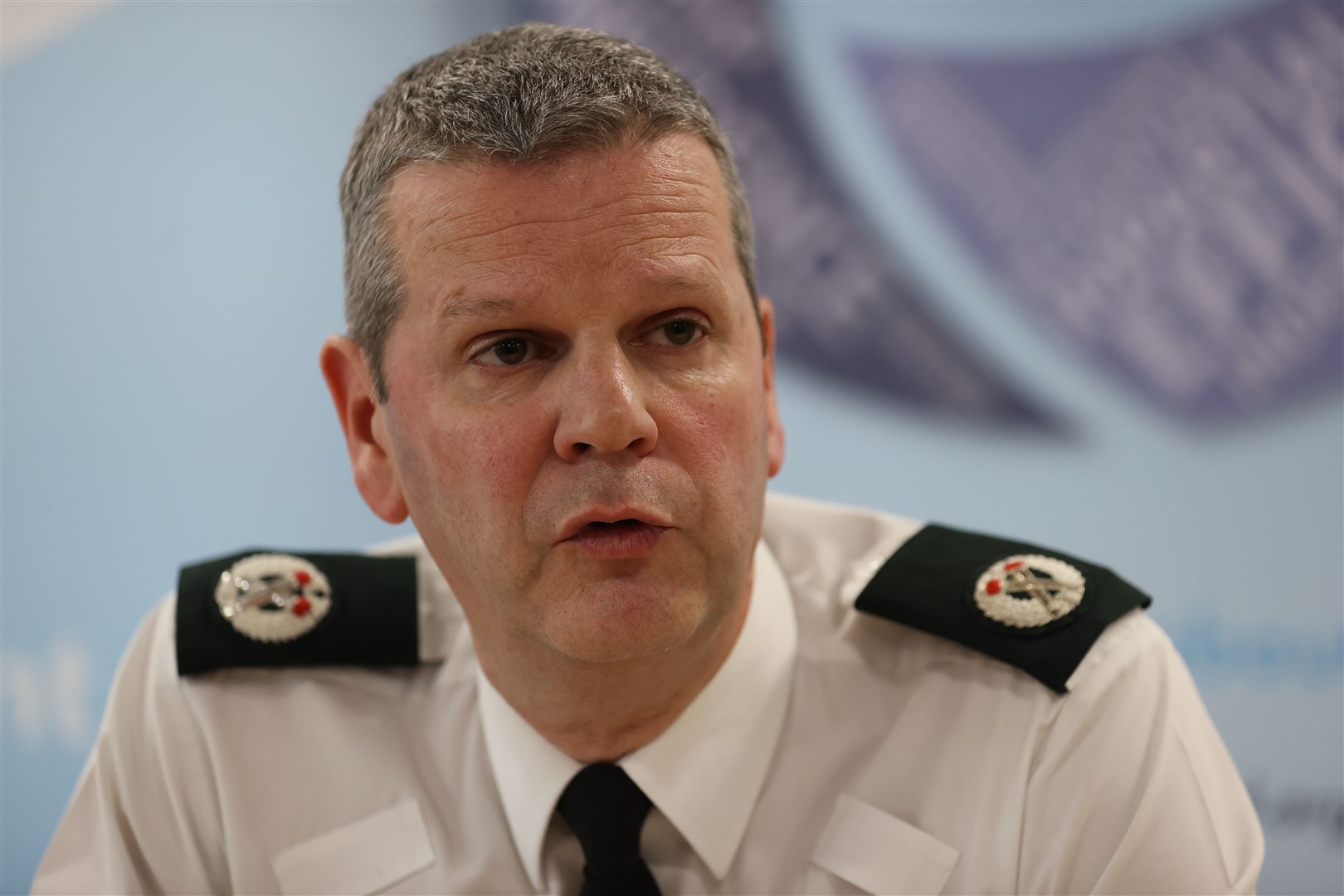 Assistant Chief Constable Chris Todd attended the meeting on Thursday afternoon (Liam McBurney/PA)